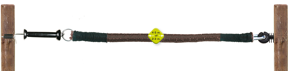 KOLTEC poortset kabel bruin 3 mtr